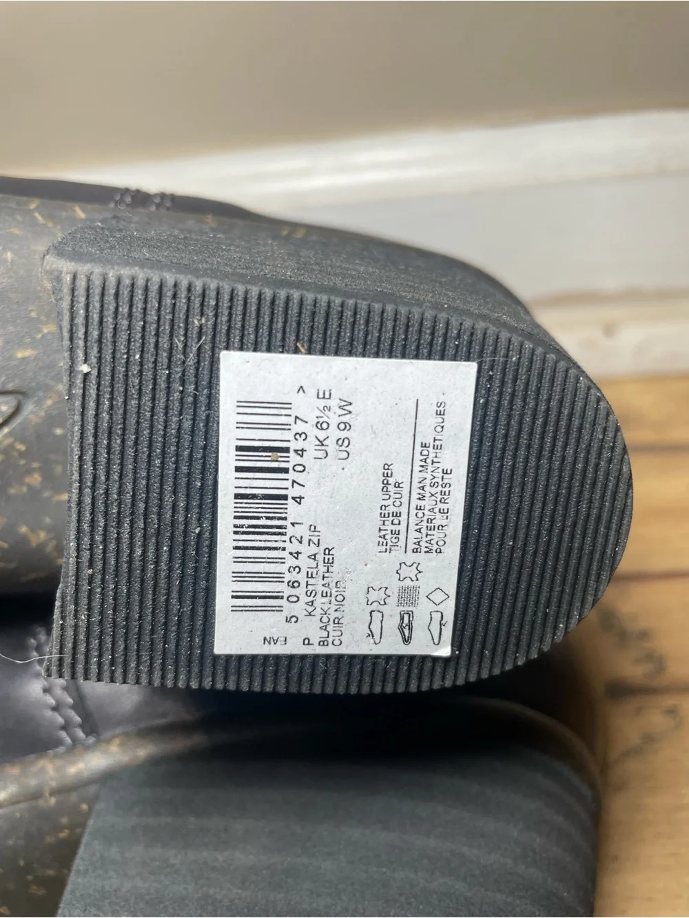 Clarks smooth leather